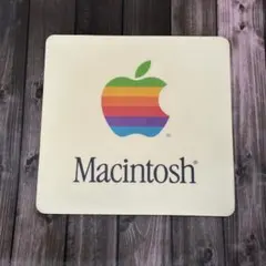 希少 Apple ヴィンテージ マウスパッド ブラック レインボーロゴ