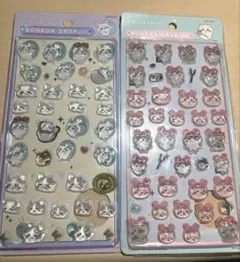 ボンボンドロップシール2点セット　ちいかわ　古本屋　モモンガ