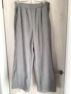 LLサイズ　コーデュロイ　ライトグレーパンツ