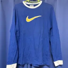 Nike 青 長袖カットソー ロゴ入り