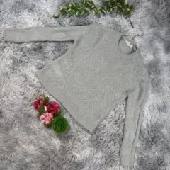 ✨KUMIKYOKU ✨サイズXS ニットセーター レディース グレー 長袖