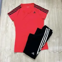adidas climacool レディース　トップス　赤　レギンス　まとめ売り