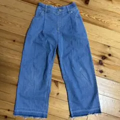 グローバルワークワイドデニムパンツ カットオフ 130のサムネイル