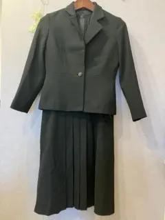 【美品】東京ソワール　冠婚葬祭　ブラックフォーマル　クリーニング済　スーツワンピ