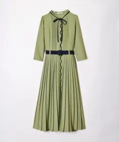 REDYAZEL スカラッププリーツワンピース