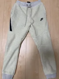 NIKE ボア パンツ テックフリース ホワイト モコモコ　S