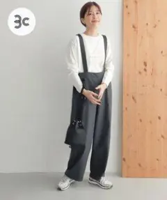 URBAN RESEARCH DOORS サスペンダーパンツ チャコール Mのサムネイル