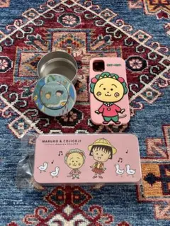 美品・ちびまる子・コジコジ・さくらもも　小物入れ、スマホケース、カンペンケース