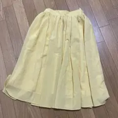 【最終値下げ】ROPÉ PICNIC イエロー フレアスカート 36
