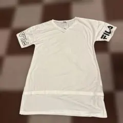 FILA VネックTシャツ 3L ホワイトのサムネイル