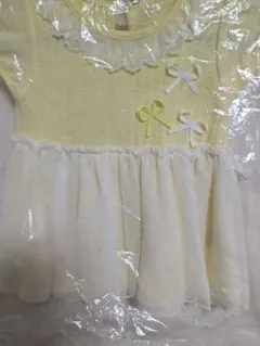 イエロー フリル ワンピース 80cm