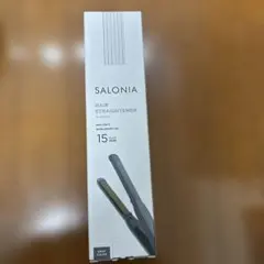 SALONIA　15㎜ ヘアストレートナー　SL-004SGR