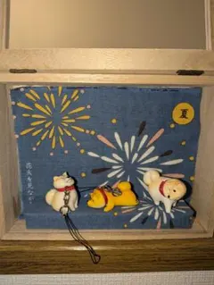 柴犬ボックス　花火