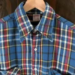 好配色 70s BIG MAC ビッグマック ヘビーネルシャツ L 単色赤タグ