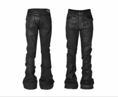 WIRROW Wool serge wide tapered slacks - メルカリ