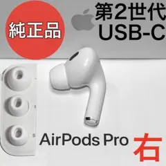 純正品】Apple AirPods Pro 第2世代 USB-C 右耳のみ - メルカリ