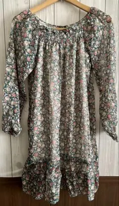 n.o.t.花柄チュニックワンピース　M 新品