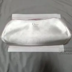 Dior サテン ポーチ ホワイト