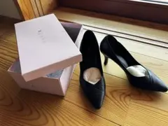 DIANA ブラックハイヒール 7cm