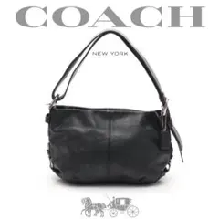 傷有り⚠️COACH コーチ ハンドバッグ ショルダーバッグ エンボス加工 黒