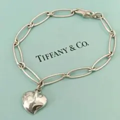 (C061901) TIFFANY&Co. カーブドハート 925 ブレスレットのサムネイル