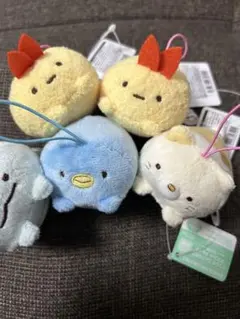すみっコぐらし うつぶせゴムひも付きマスコット Part3 5個セット