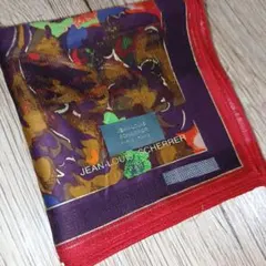 新品　JEAN-LOUIS SCHERRER ハンカチ 花柄のサムネイル
