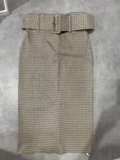 ZARA 千鳥柄　チェック　タイトスカート