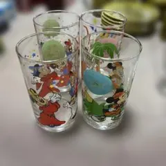最終値下げ　ミッキーマウス ガラスコップ 4個セット