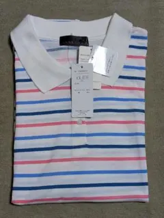 ストライプ ポロシャツ Lサイズ