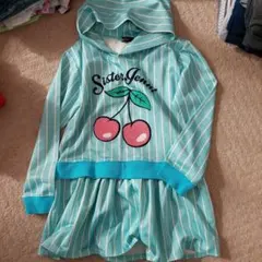 Sister Jenn 水色ストライプフードワンピース