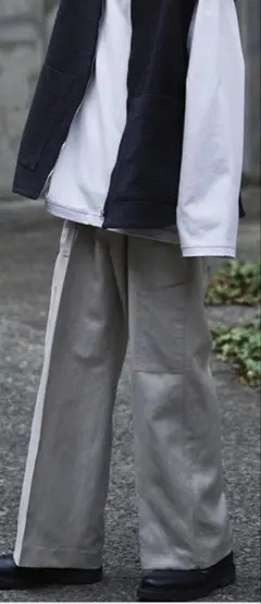 LIDNM WOOL LINEN UTILITY SLACKSのサムネイル