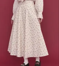 Cath Kidston ボリュームフレアスカート アイボリーのサムネイル