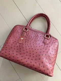 オーストリッチ ハンドバッグ レッドのサムネイル