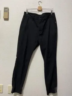 glamb ブラック サルエルパンツ サイズ2 glamb パンツ Long Rib Sarrouel Pants / ロングリブサルエル