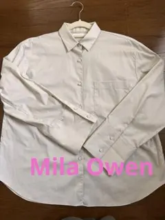 Mila Owen 長袖シャツ ベージュ