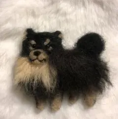 希少ブラックタン子犬　ポメラニアン　犬の置物 希少ブラックタン子犬 ポメラニアン 犬の置物 ブラックタンの