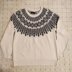 ノルディック柄 ニット