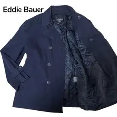 美品☆Eddie Bauer ダブルジャケット　濃紺　ライナー付き　XL