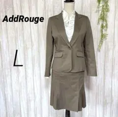 【アッドルージュ】3P ビジネススーツ スカート ストレッチ ブラウス付 11号