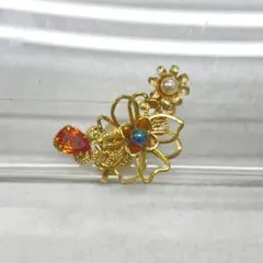 ♦︎964 イヤリング ハンドメイド 片耳 フラワー モチーフ アクセ レディース
