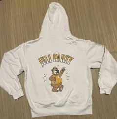 古着　ユナイテッドアスレ　ムパーカー　白　M