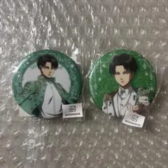 進撃の巨人 リヴァイ　エスクリ　缶バ 進撃の巨人』エスクリコラボ 缶バッジ リヴァイ – TG MALL