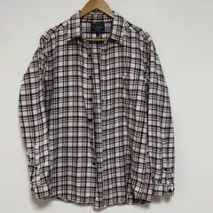ユニクロ ネルシャツ* 古着 90s風 チェック柄×フランネル綿100％ XL