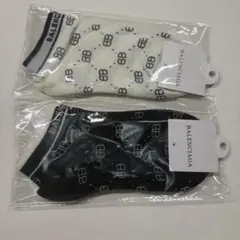 ロゴ入りソックス 2足セット　並行輸入品