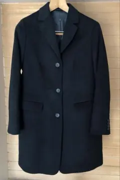 ユニクロ/ブラック/チェスターコート★XLサイズ★長期保管品