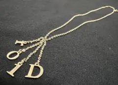 Christian Diorクリスチャンディオール ネックレス ロゴ タッセル