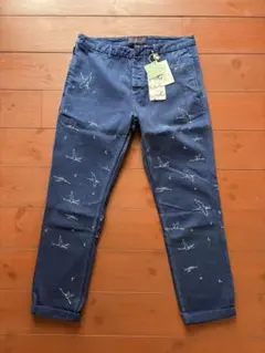 SCOTCH & SODA 刺繍入りパンツ ネイビーのサムネイル