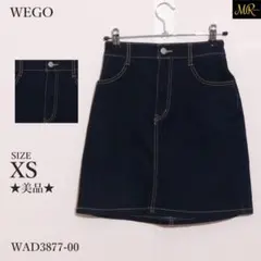 ウィゴー スカート ショート丈　タイト　デニム　ボタン　ポケット　ウエストゴム