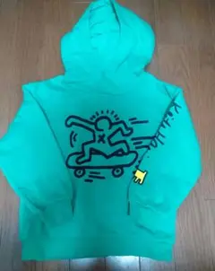 110-116cmH&MKeith Haring スケートボード パーカーキッズ